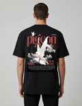 Peace Dove Oversized Graphic T-Shirt – Premium Cotton Streetwear Tee | Unisex Black